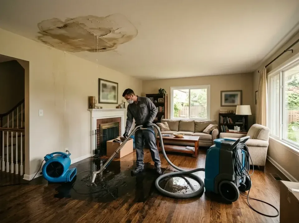 attic-pipe-burst-ceiling-drip-008 — frequently asked questions, Water Damage Restoration & Carpet Care in Stroud, OK